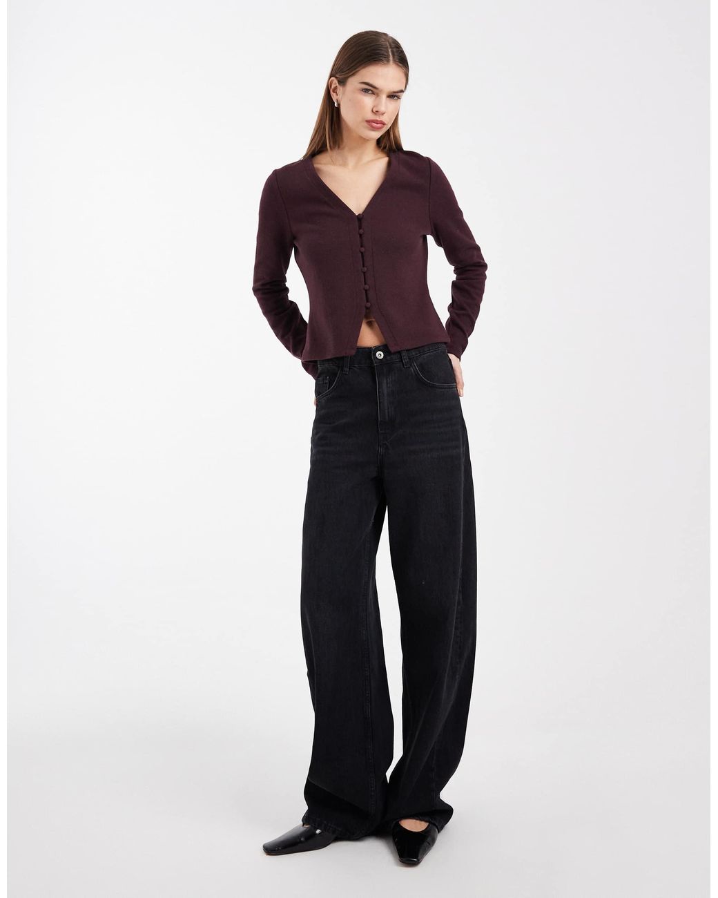 Threadbare Purple – strickjacke