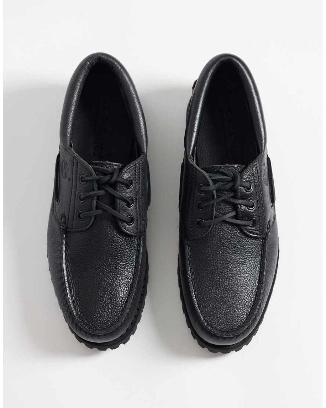Timberland Blue 3 Eye Boat Shoes for men