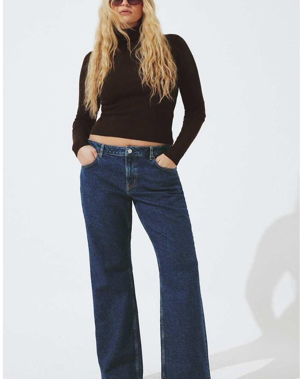 NA-KD Blue Lane Low Waist Jeans