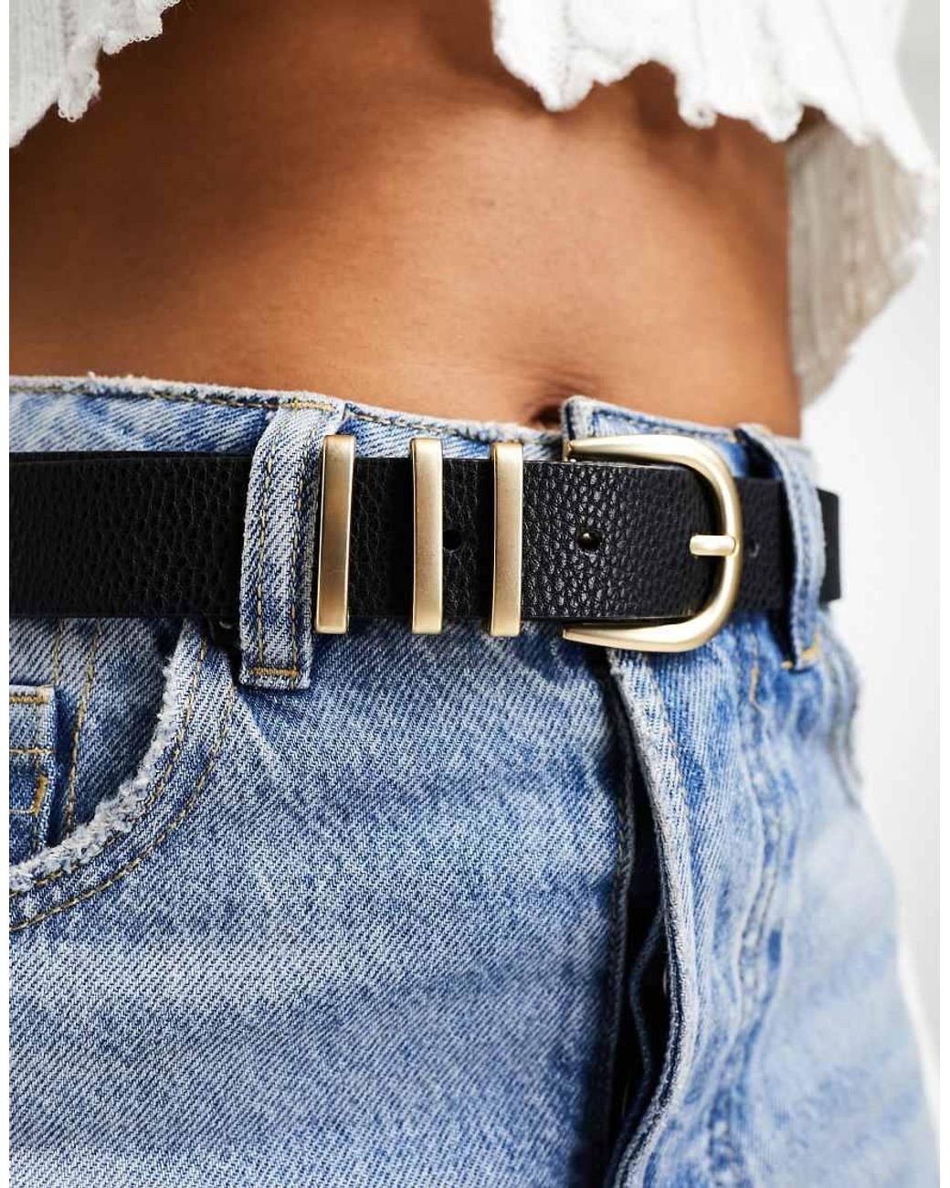Pieces Blue Buckle Belt