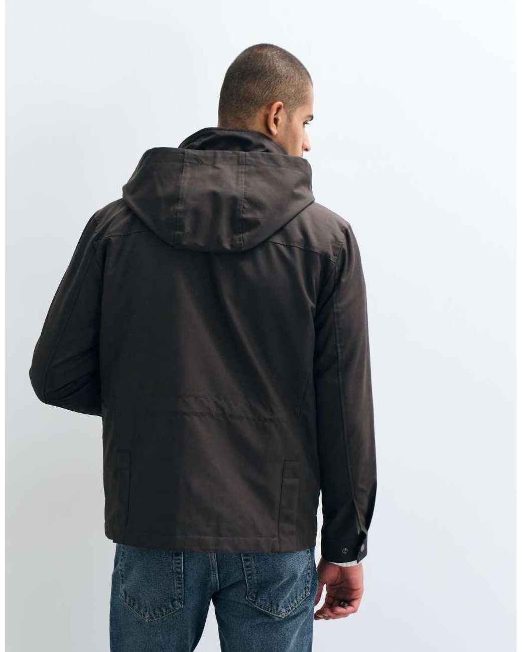 Mango Blue Parka Jacket for men