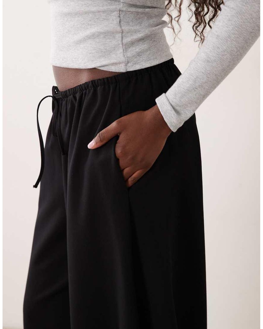 Cotton On Black Willow Balloon Suiting Pant