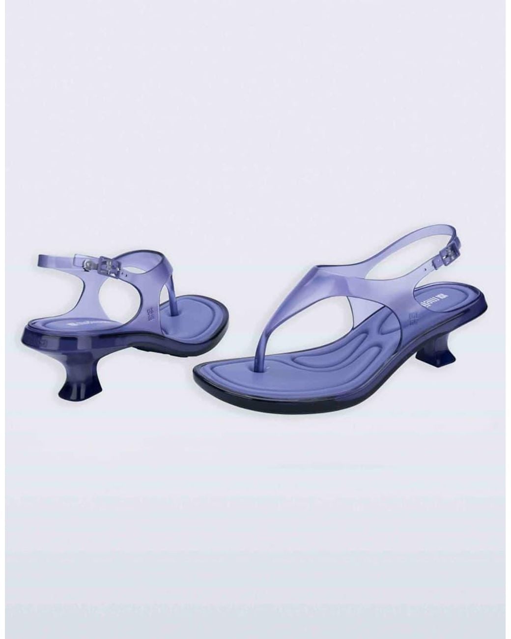 Melissa Blue Kitten Heel Sandal