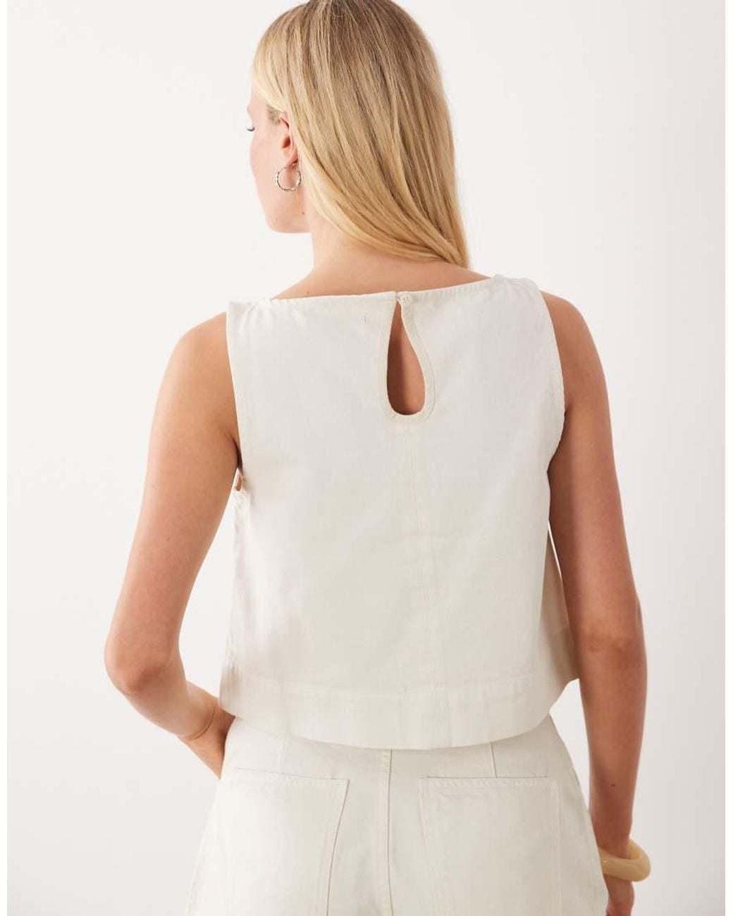 ASOS Natural Denim Swing Top Co-Ord
