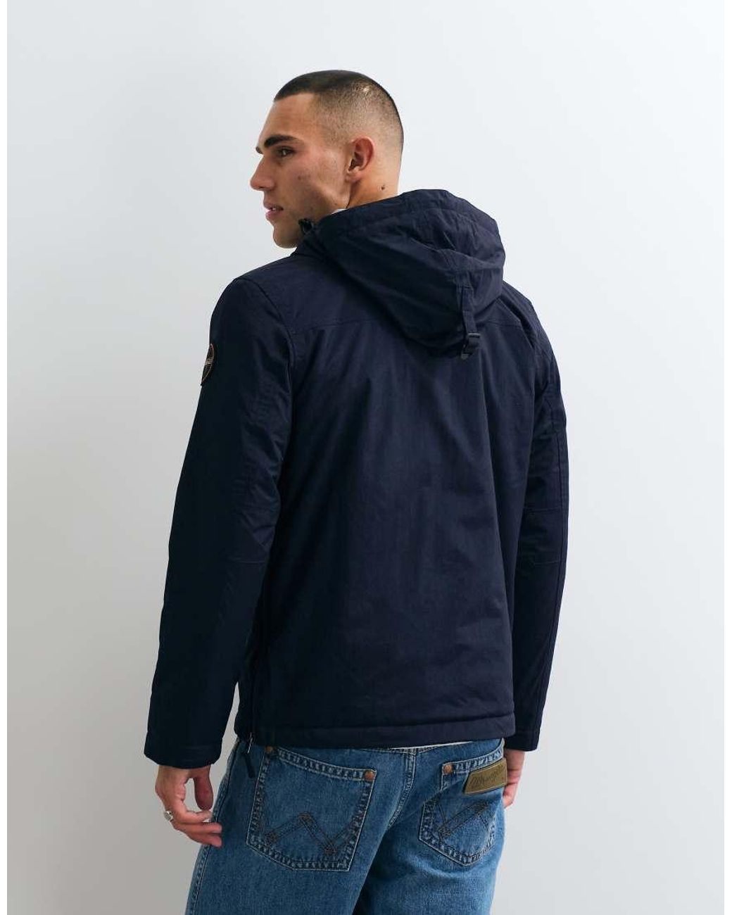 Napapijri Blue Rainforest Pocket Anorak for men