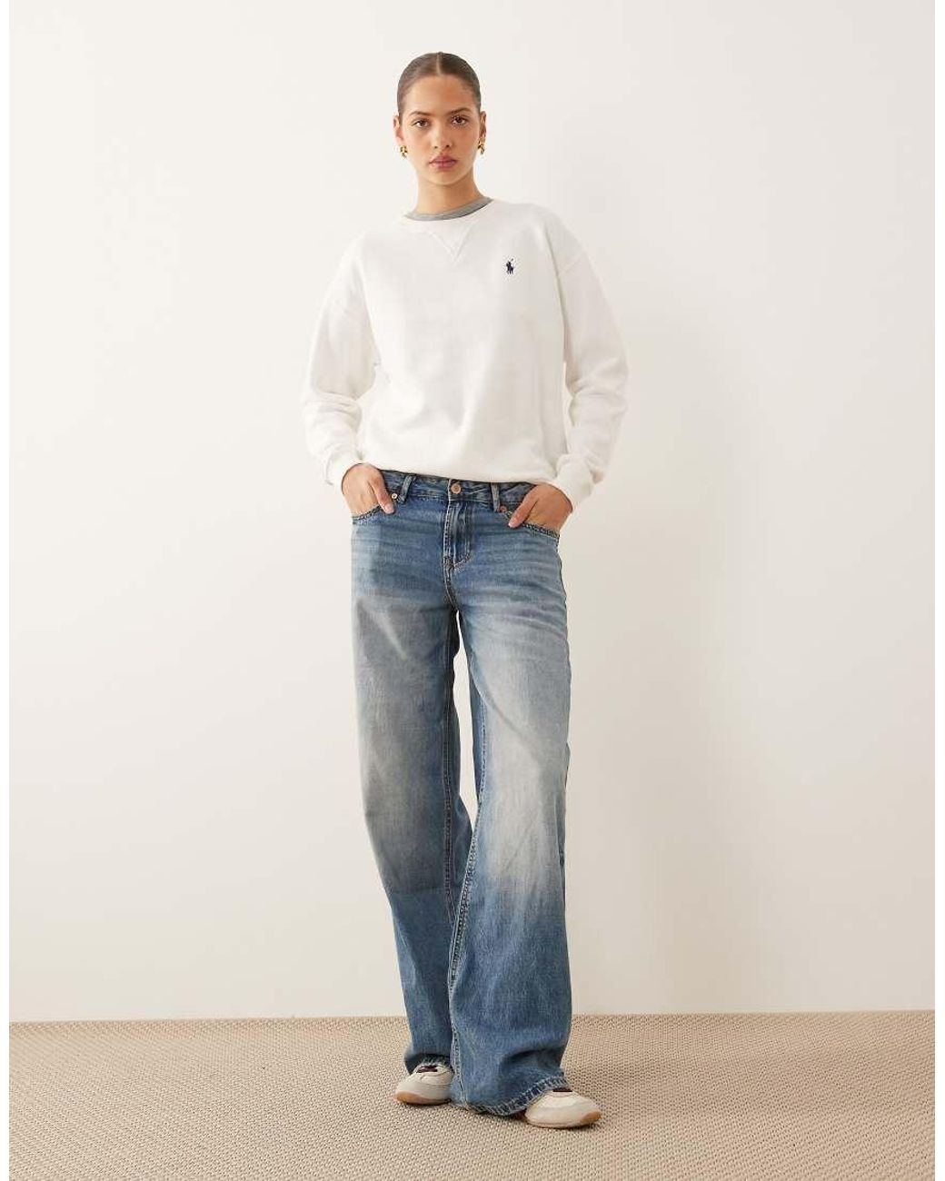Polo Ralph Lauren Natural Icon Logo Crew Neck Sweater