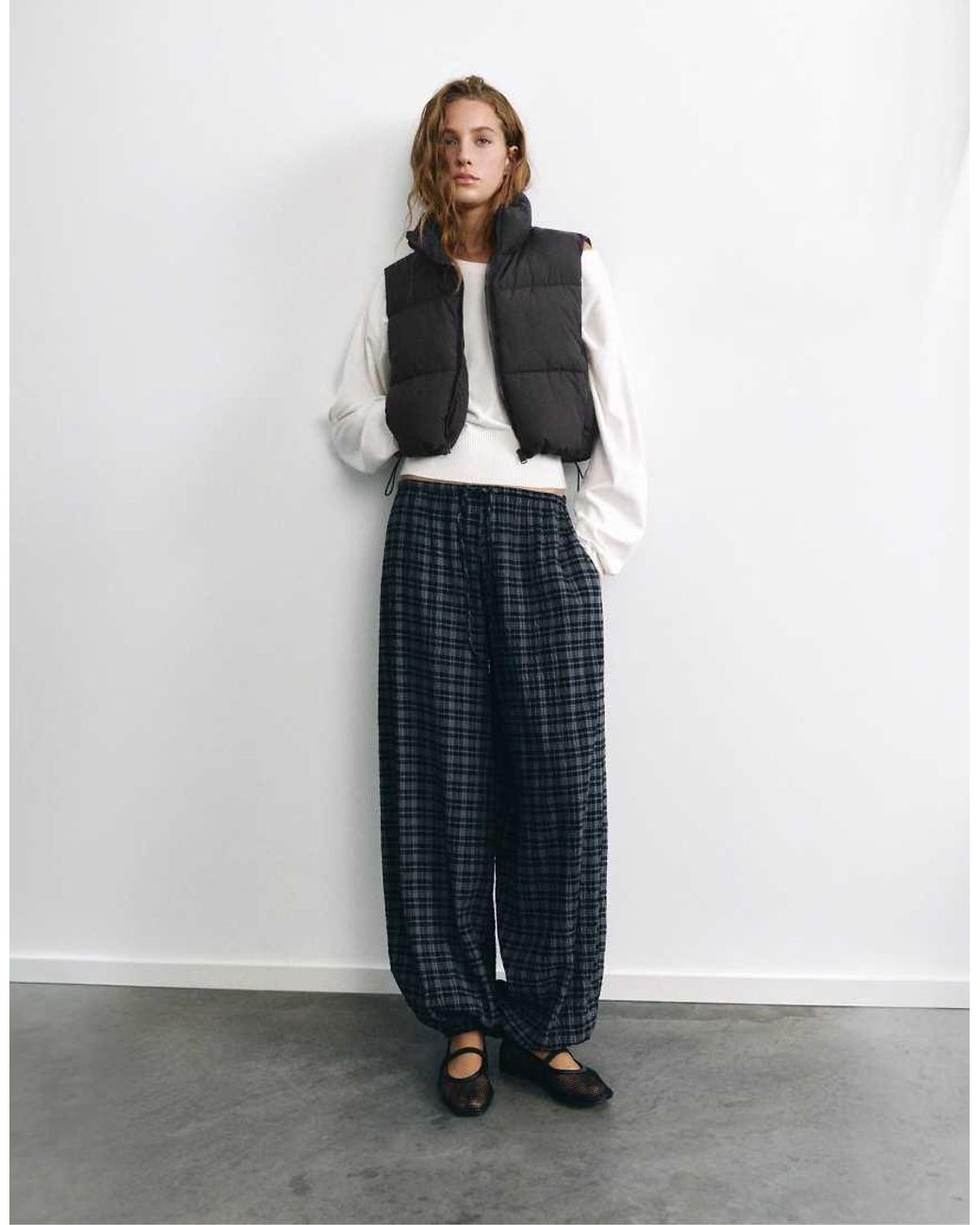 Pull&Bear Black Padded Gilet
