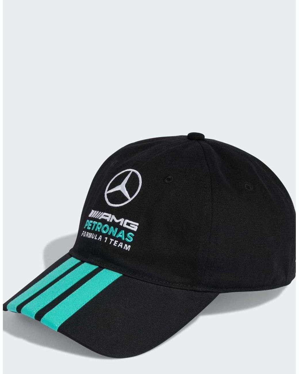 Adidas Originals Black Mercedes -amg Petronas Formula 1 Team Dna 3 Stripes Cap