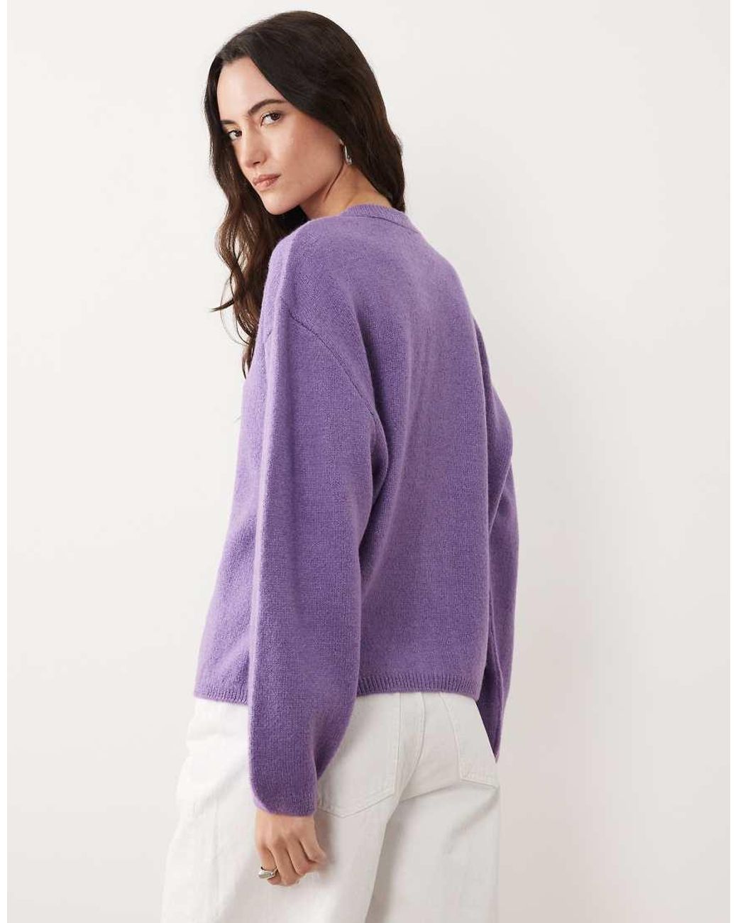 ASOS Purple Lightweight Relaxed Cardigan