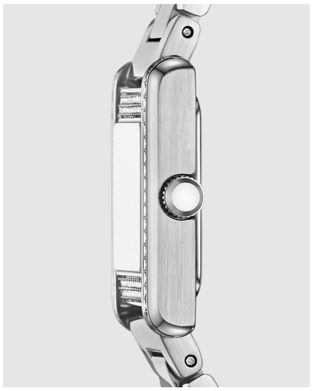 Emporio Armani White Two-Hand Stainless Steel Watch, Ar11794