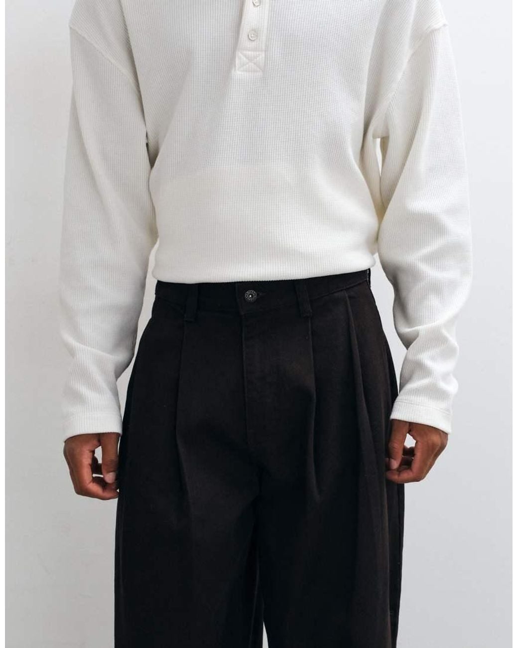 ASOS White Barrel Jeans for men