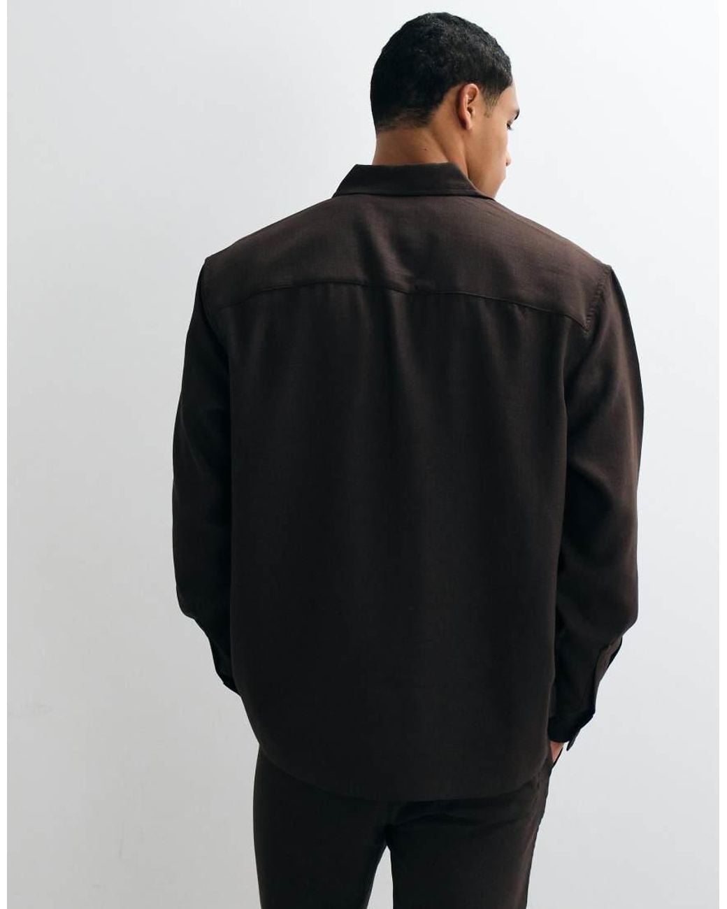 Only & Sons Black Relaxed Fit Shirt Co-ord for men