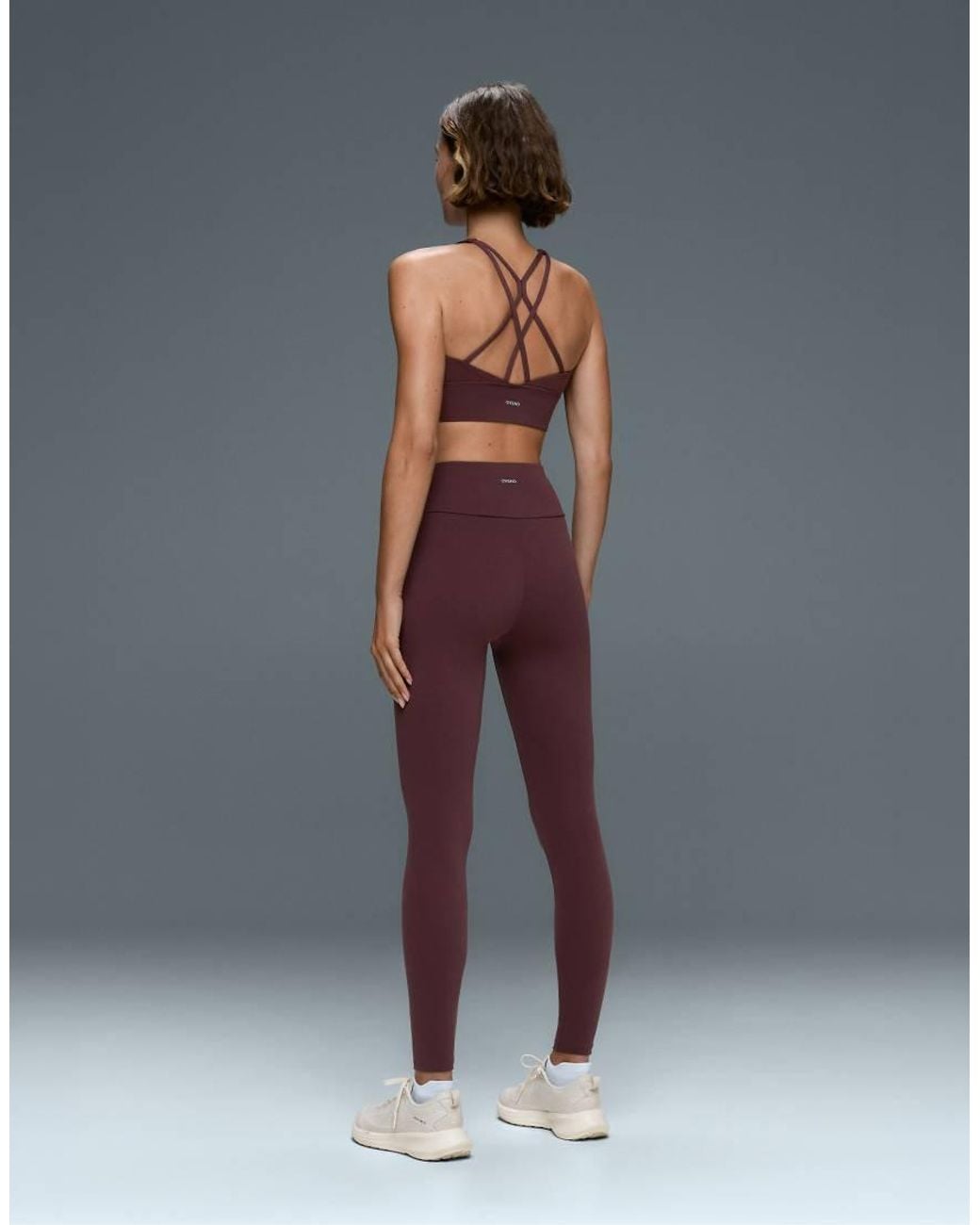 Oysho Gray Comfortlux High-waisted Ankle-length leggings