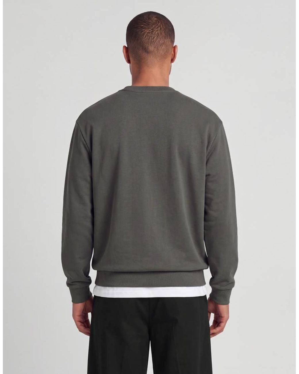 Lyle & Scott Gray Mid Layers Sports Loopback Crew Neck for men