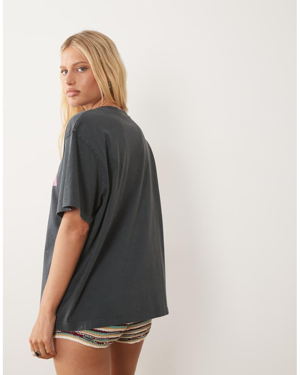 ASOS Gray Oversized T-shirt With Sketchy Cuba Graphic