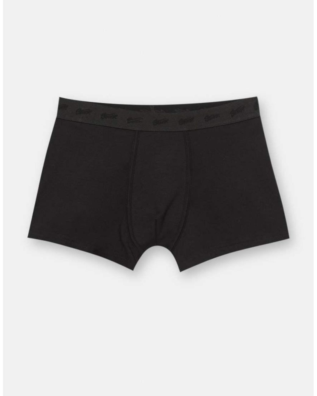 Pull&Bear Black Pack Of 3 Boxers With Small Logo for men