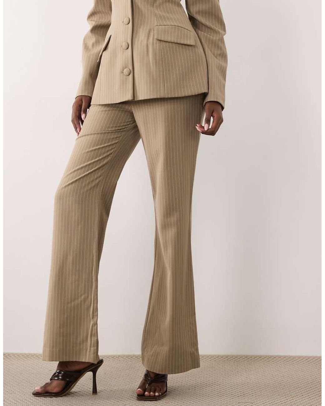 ASOS Natural Tailored Cigarette Pants