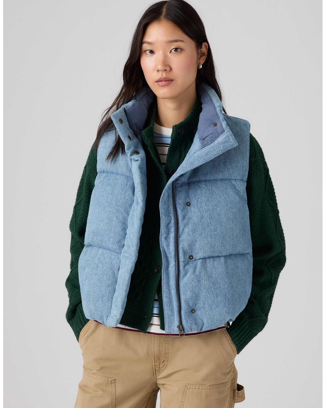 Levi's Blue Tate bubble-weste