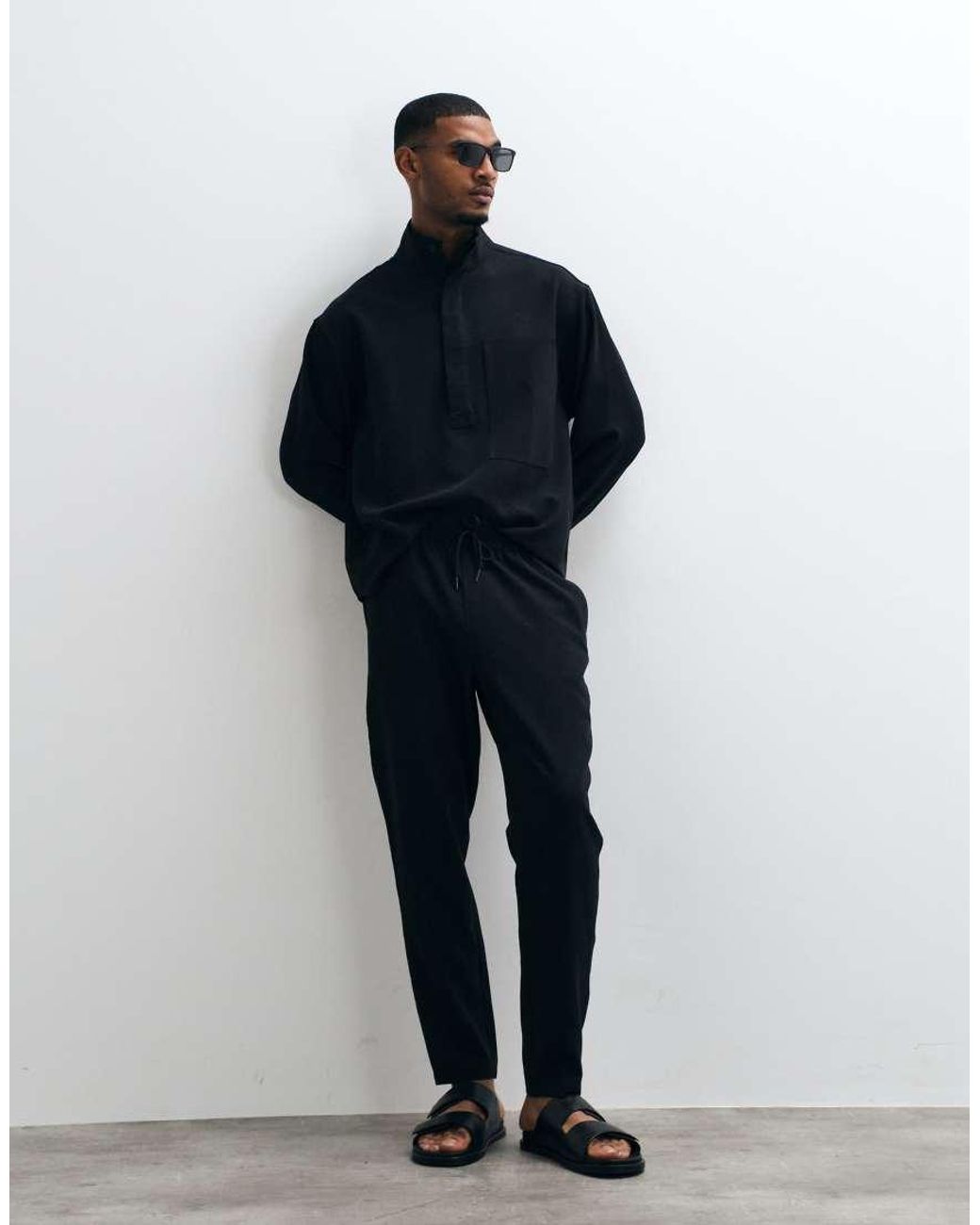 ASOS Blue Smart Tapered Pants for men