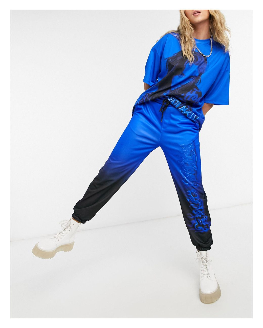 Bershka X Billie Eilish – Jogginghose in Blau | Lyst AT