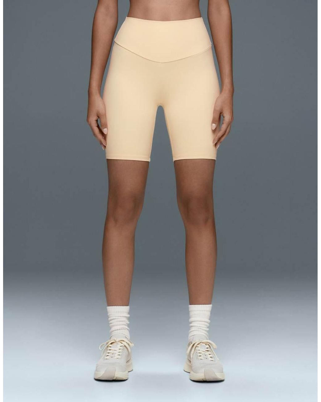 Oysho Blue Comfortlux High-Rise 20Cm Short Leggings