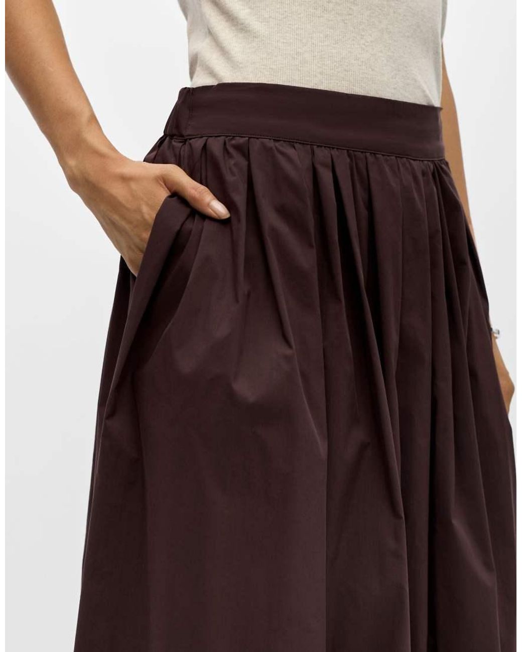 Object Brown Maxi Skirt