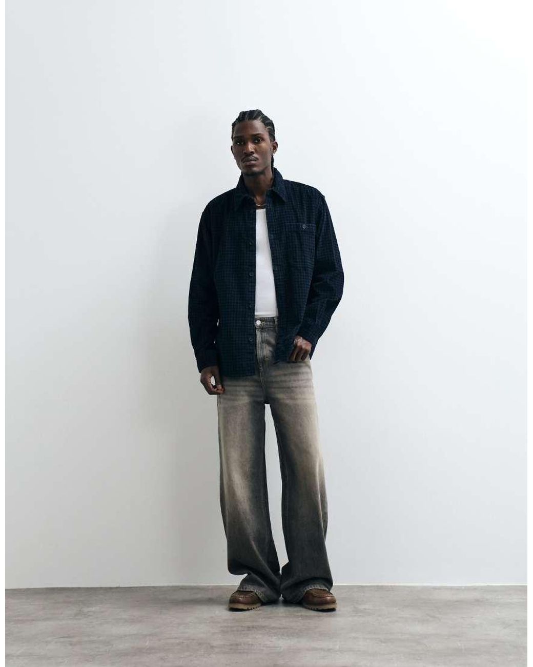 Only & Sons Blue Cord Overshirt for men
