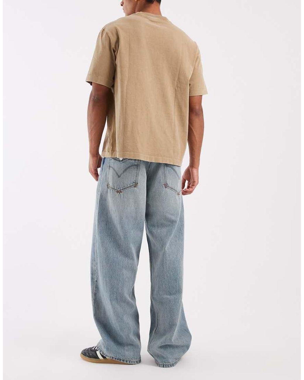 Levi's Blue Baggy Wide Leg Jeans for men