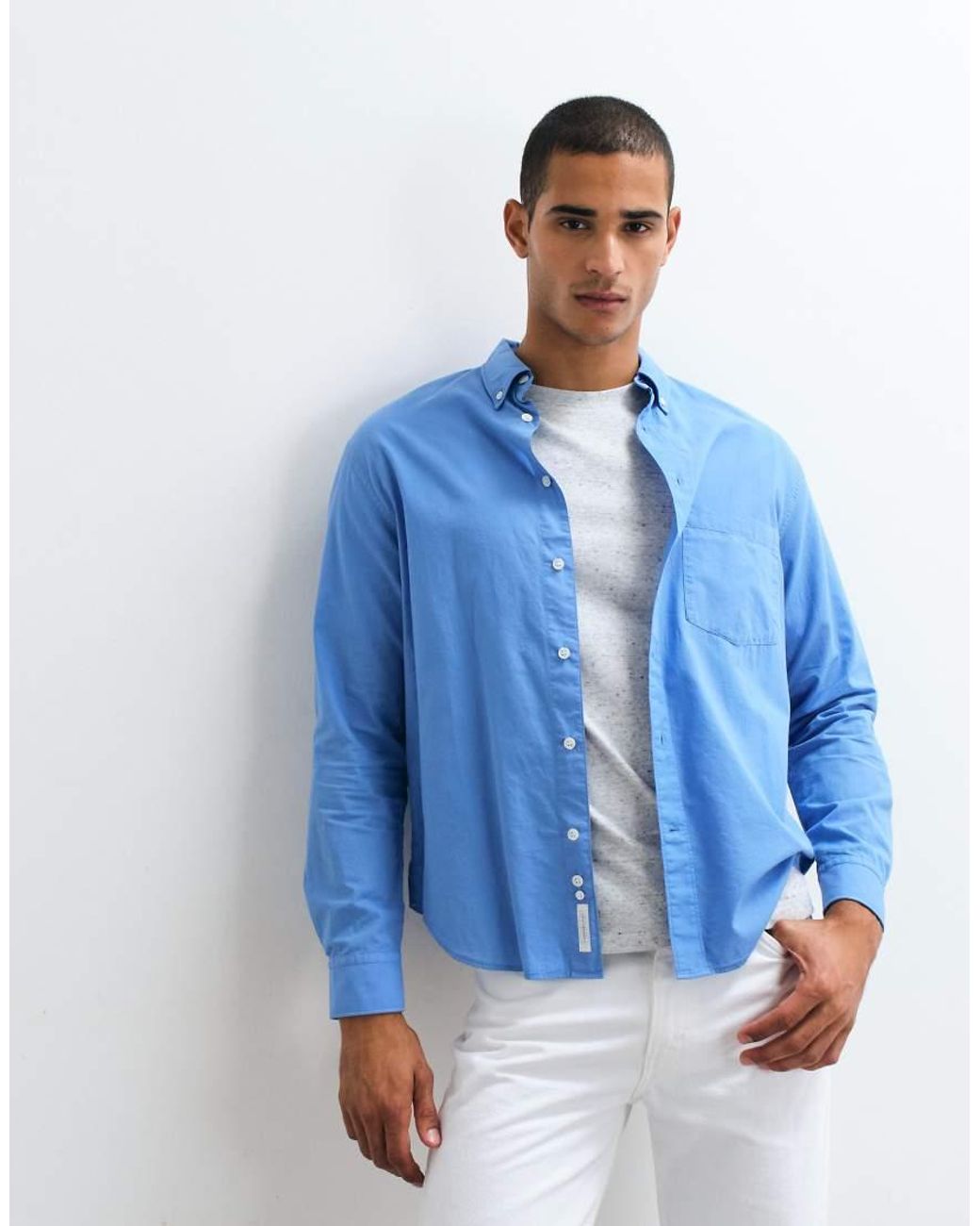 ARKET White Pure Cotton Relaxed Fit Shirt for men