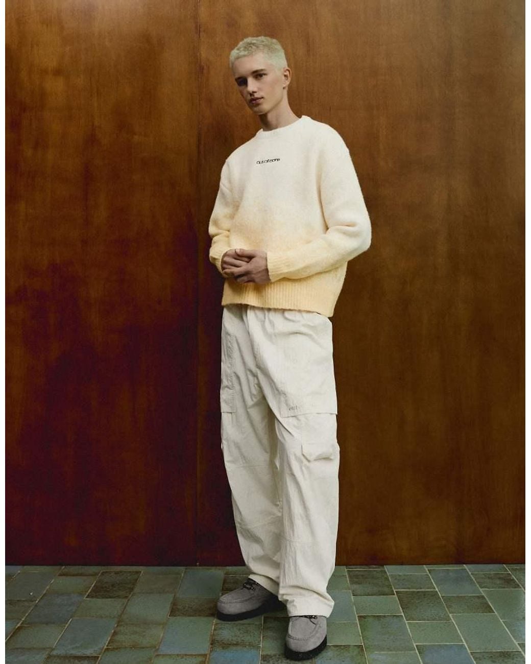 Bershka Brown Out Of Core Cargo Trousers for men