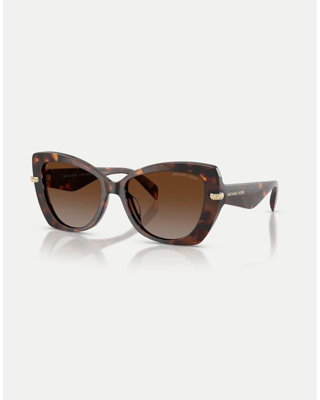 Michael Kors Brown Atlanta Butterfly Sunglasses With Polarised Lens