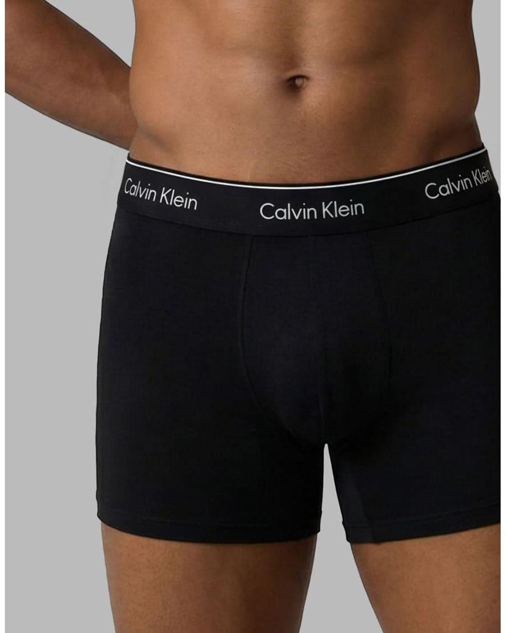 Calvin Klein Black Icon Cotton Stretch 3 Pack Breifs for men