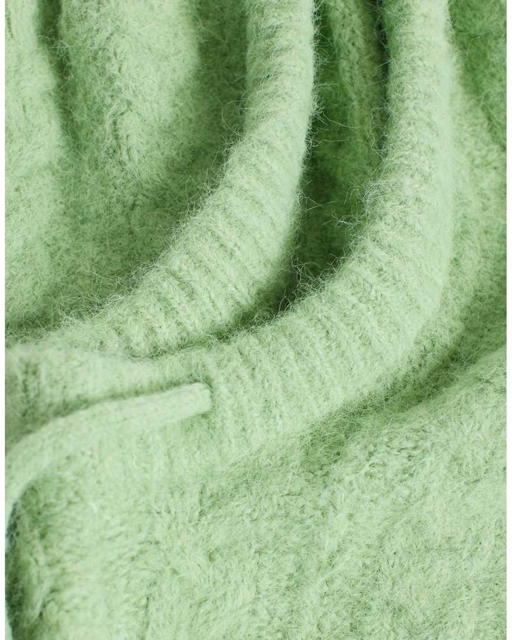 Object Green Cable Knit Balaclava