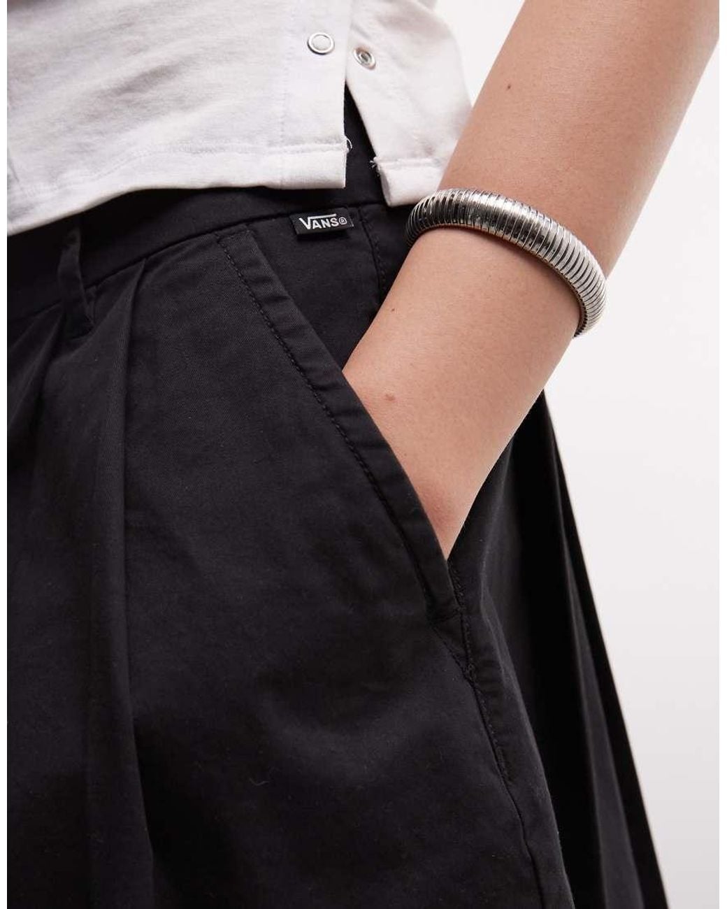 Vans White Authentic Chino Mini Skirt