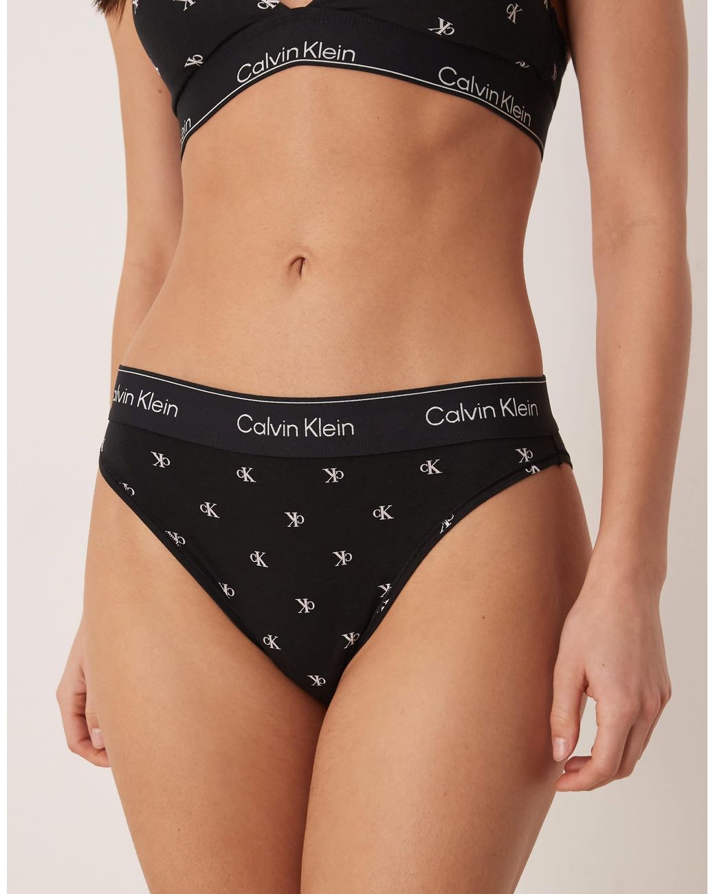 Calvin Klein Black – icon cotton modal – tanga