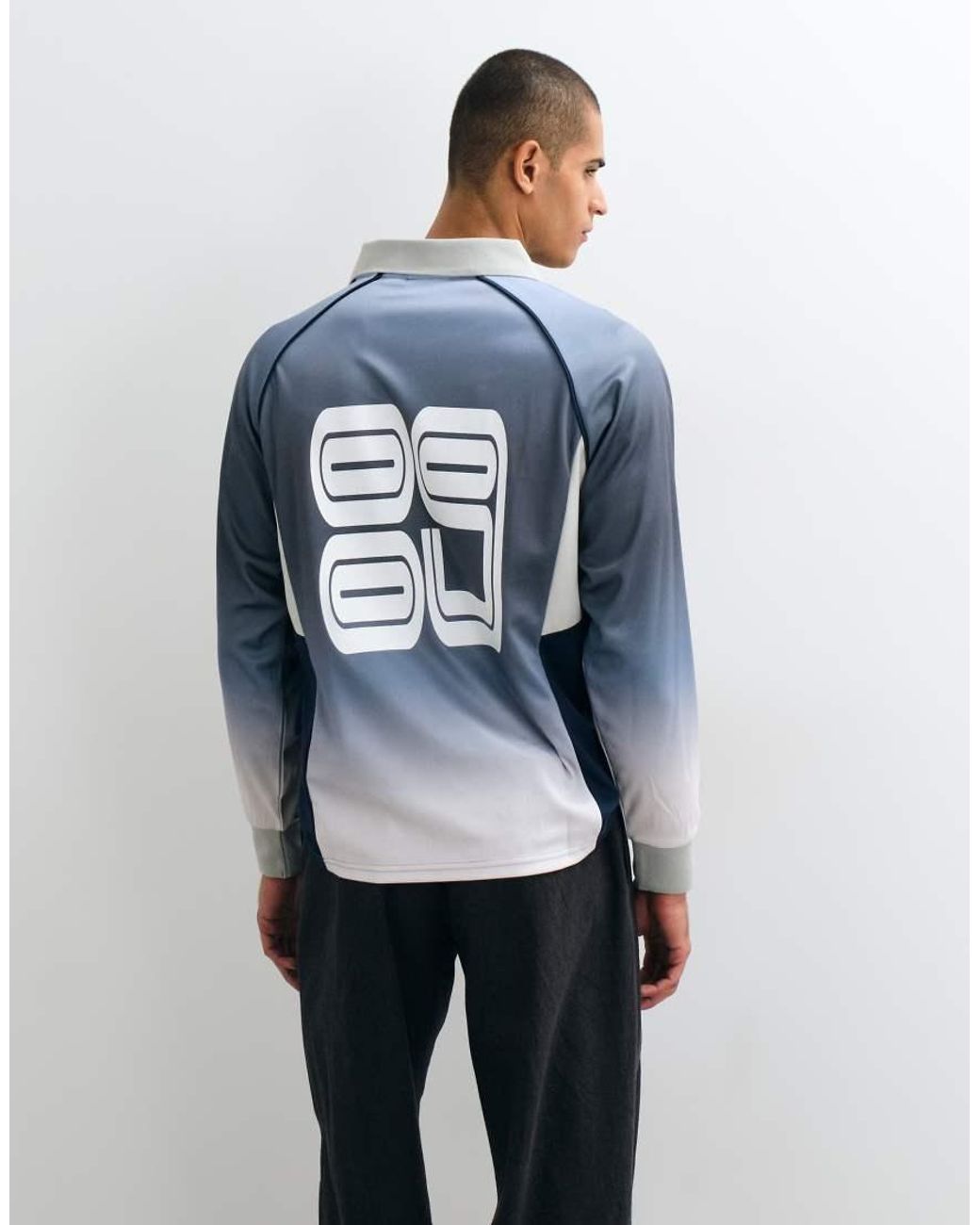 Obey Blue Spectrum '89 Collared Sports Jersey for men