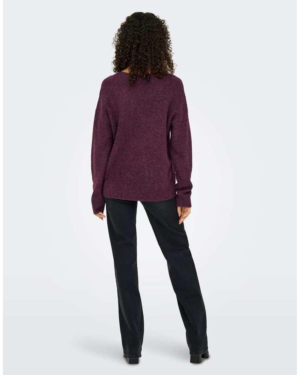 ONLY Purple Knitted Pullover