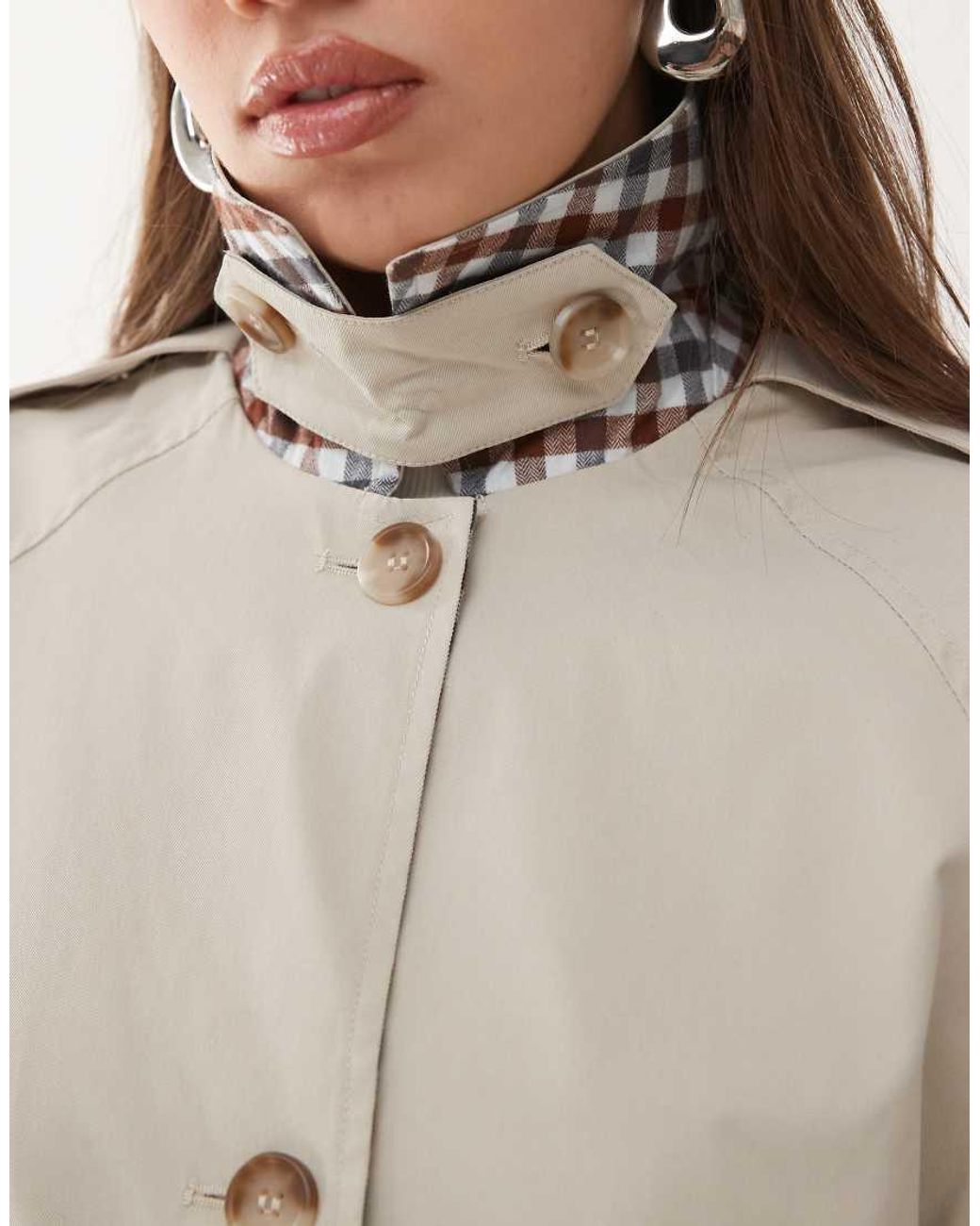 Noisy May Natural Midi Trench Coat