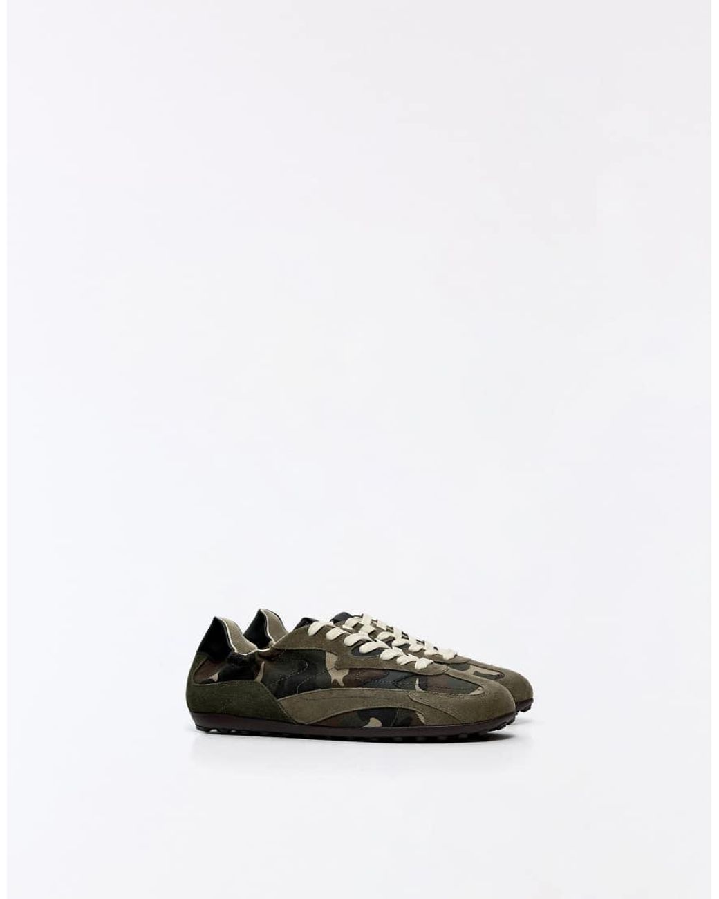 Bershka White Retro-style Slim Trainers for men