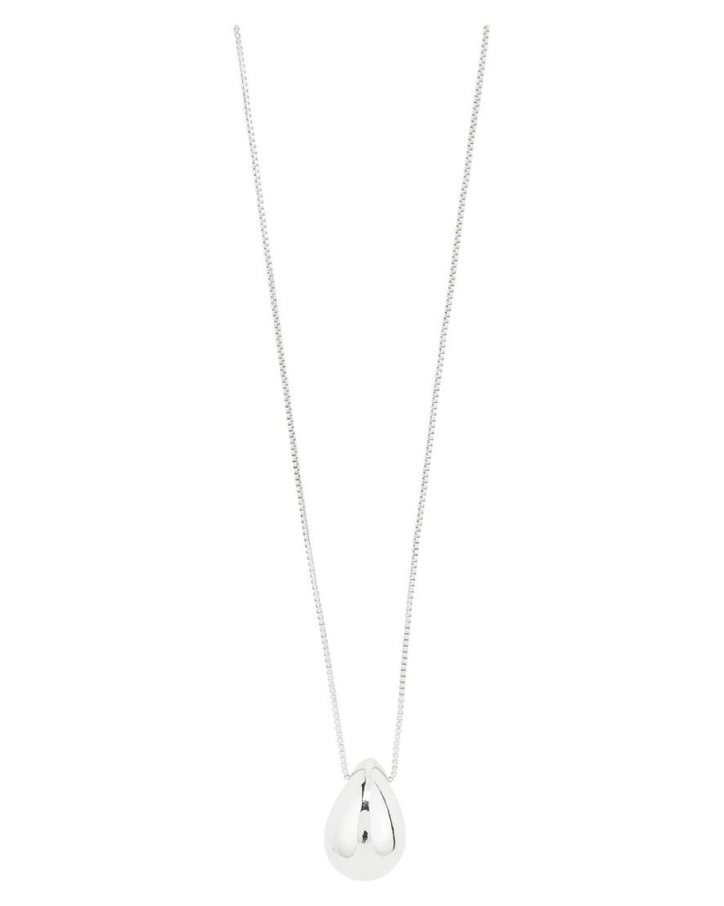 Collar Kaisyn Plateado En Plata Pilgrim de color White