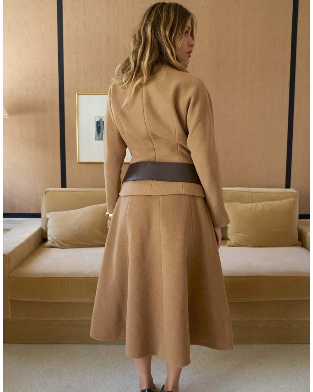 NA-KD Green X Sasha Sviridovskaya Mid Waist Midi Skirt