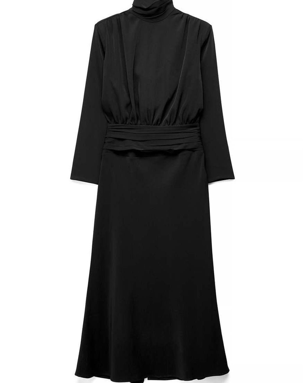 NA-KD Blue Open Back Long Sleeve Maxi Dress