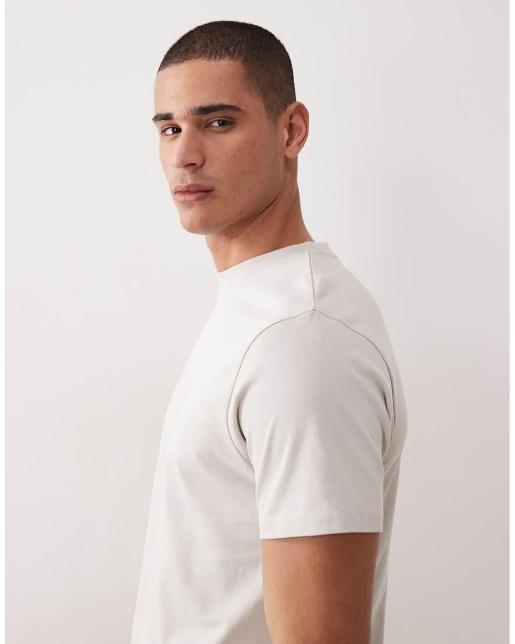 ASOS White Heavyweight Regular Fit T-shirt for men