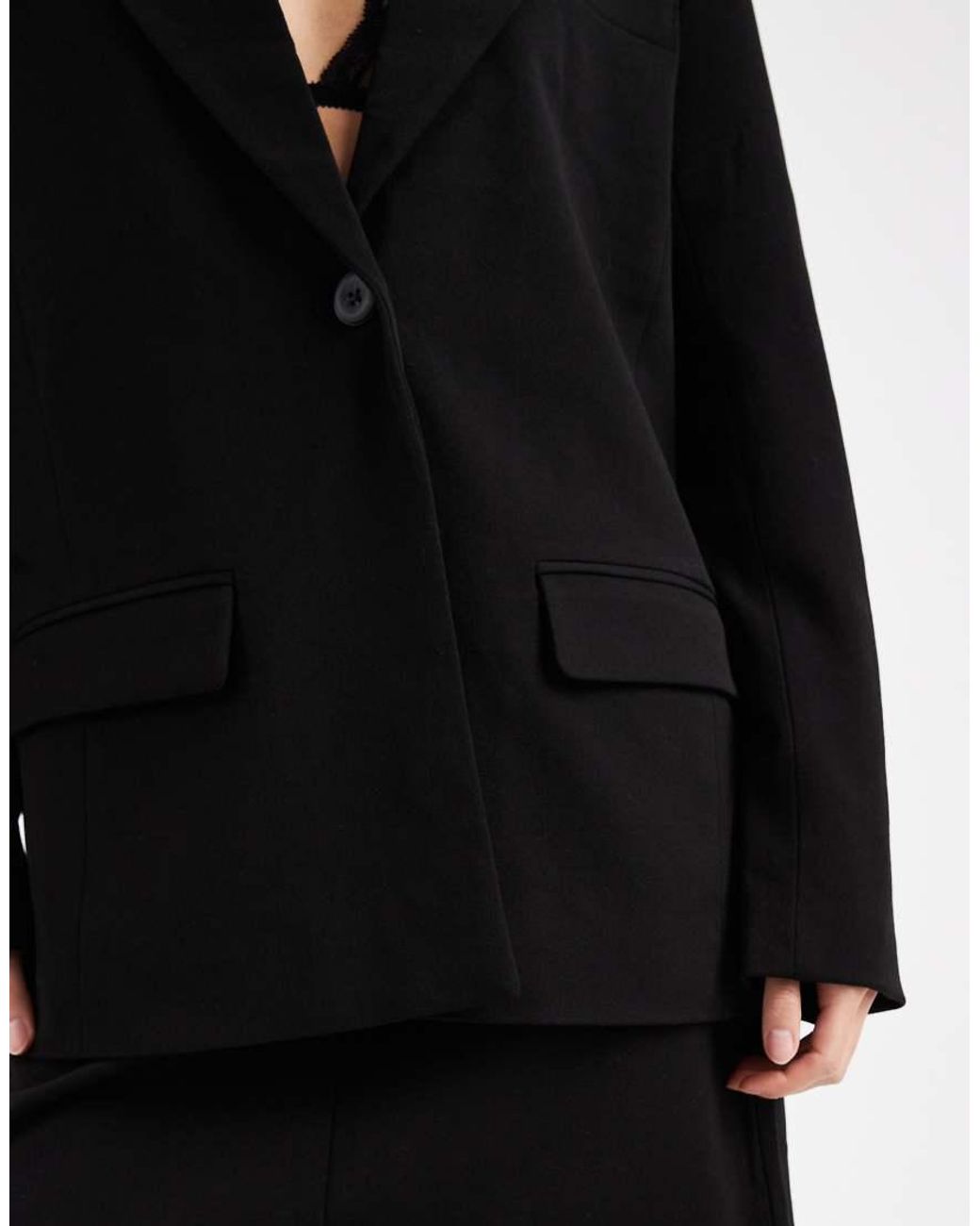 Object Black Boyfriend Fit Tailored Blazer Co-ord
