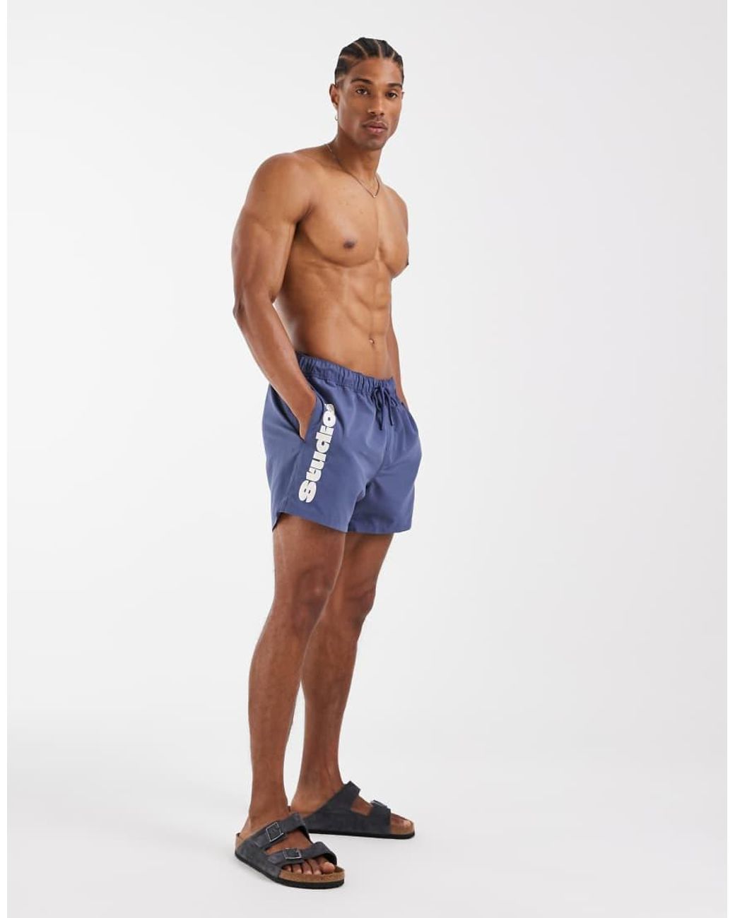 ASOS Blue Swim Shorts for men