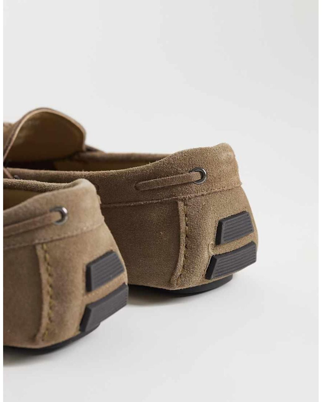 Mango Natural 100% Suede Drivers With Tonal Lacing for men
