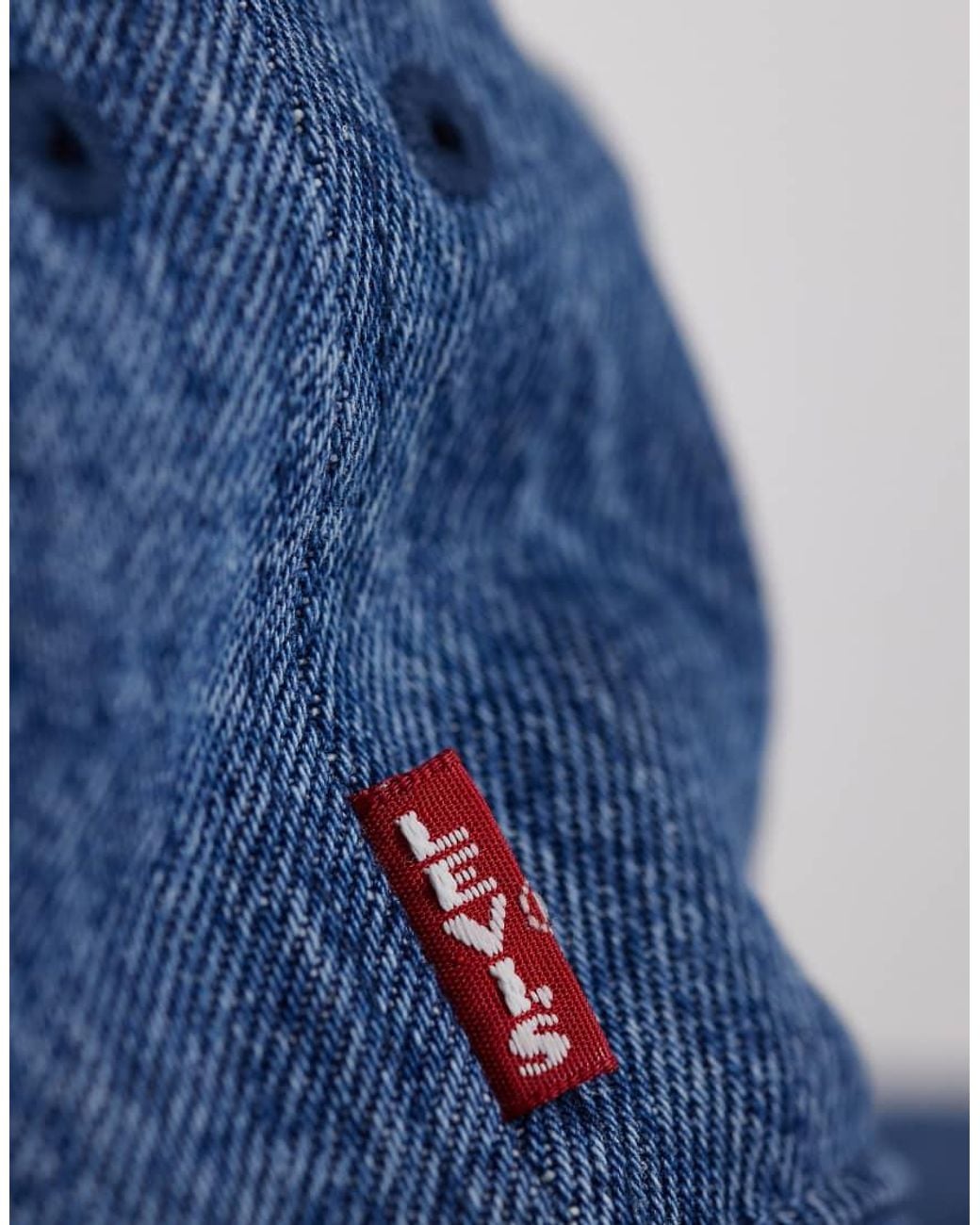 Levi's Blue Drawstring Bucket Hat for men