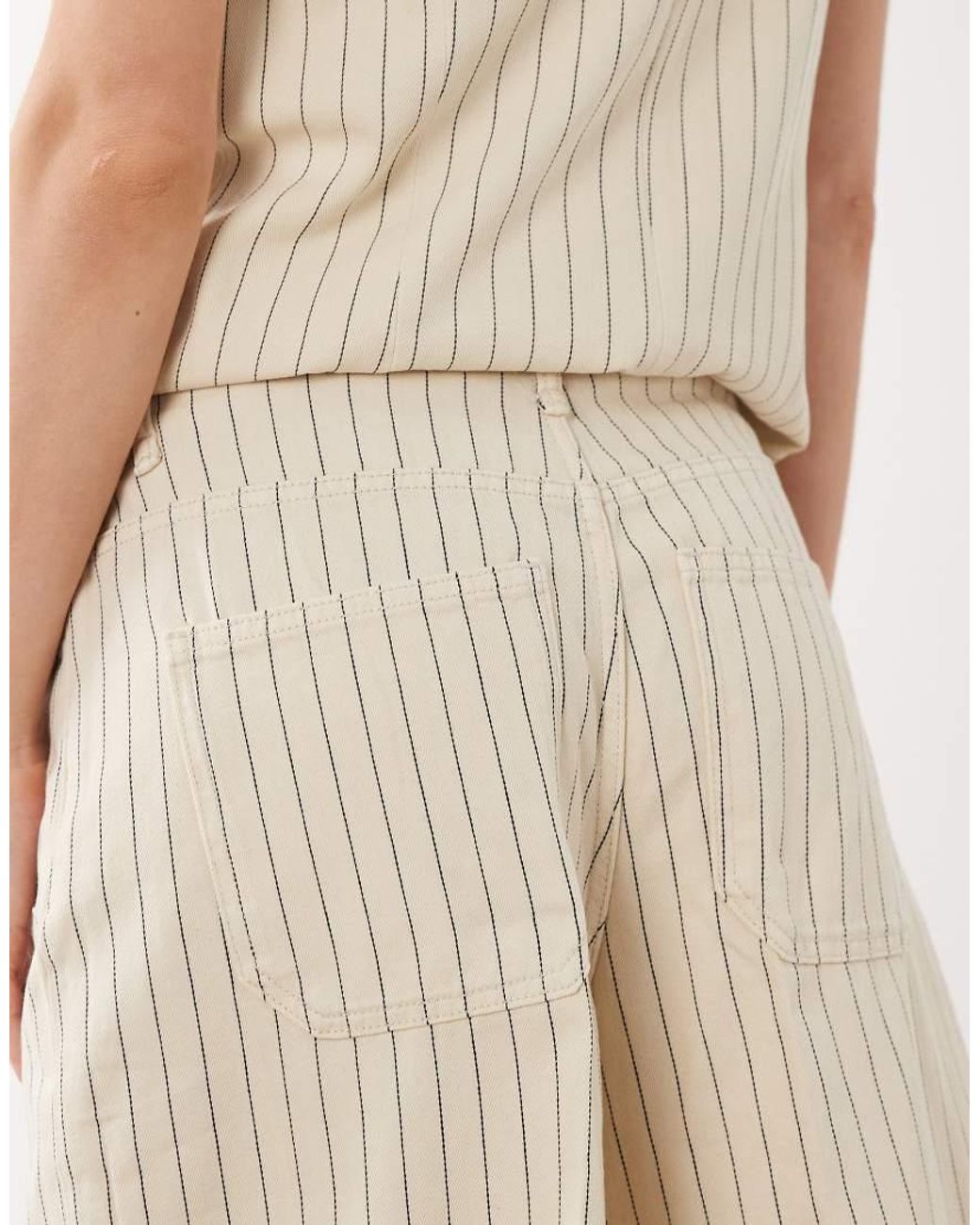 Mango Natural Tony Denim Bermuda Short Co-Ord