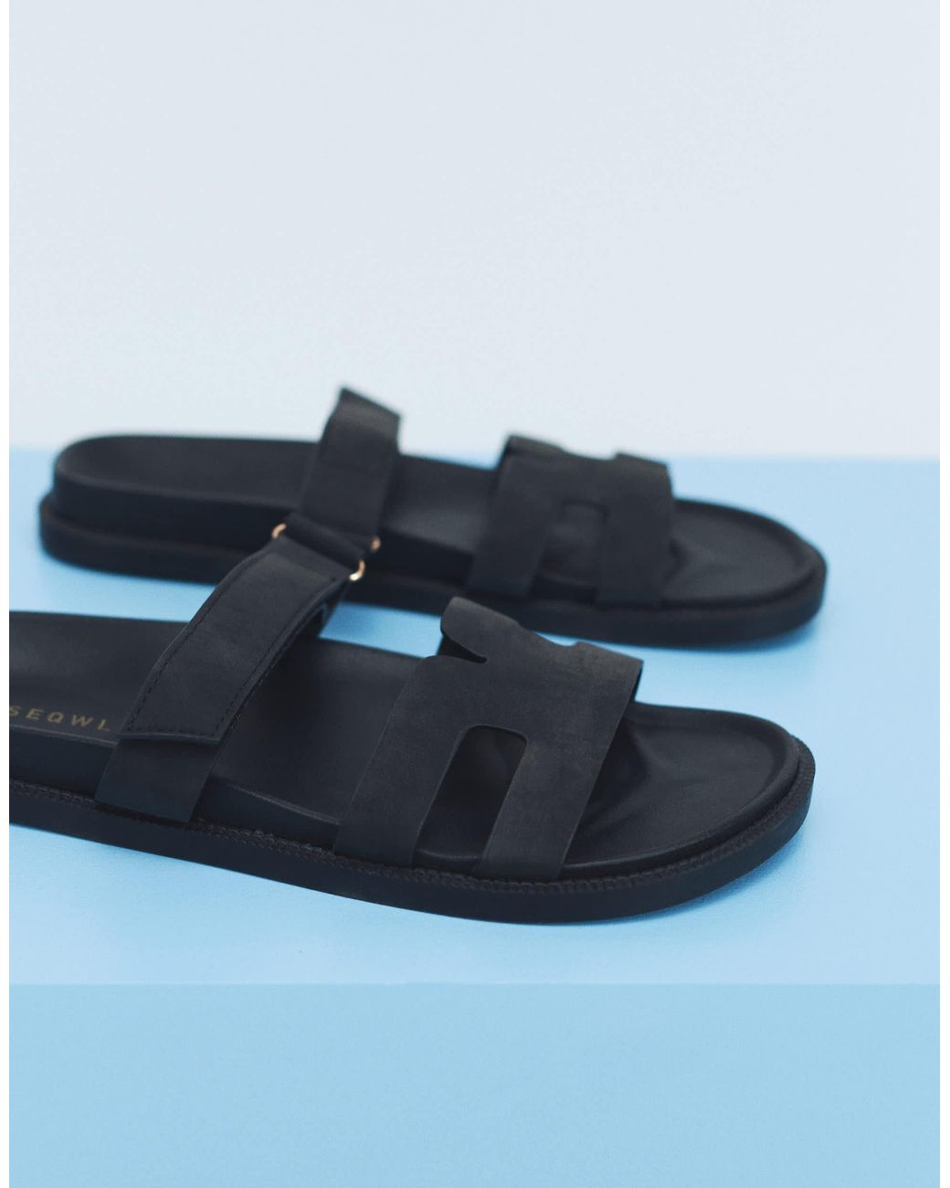 SEQWL Brown Sandals With Straps for men