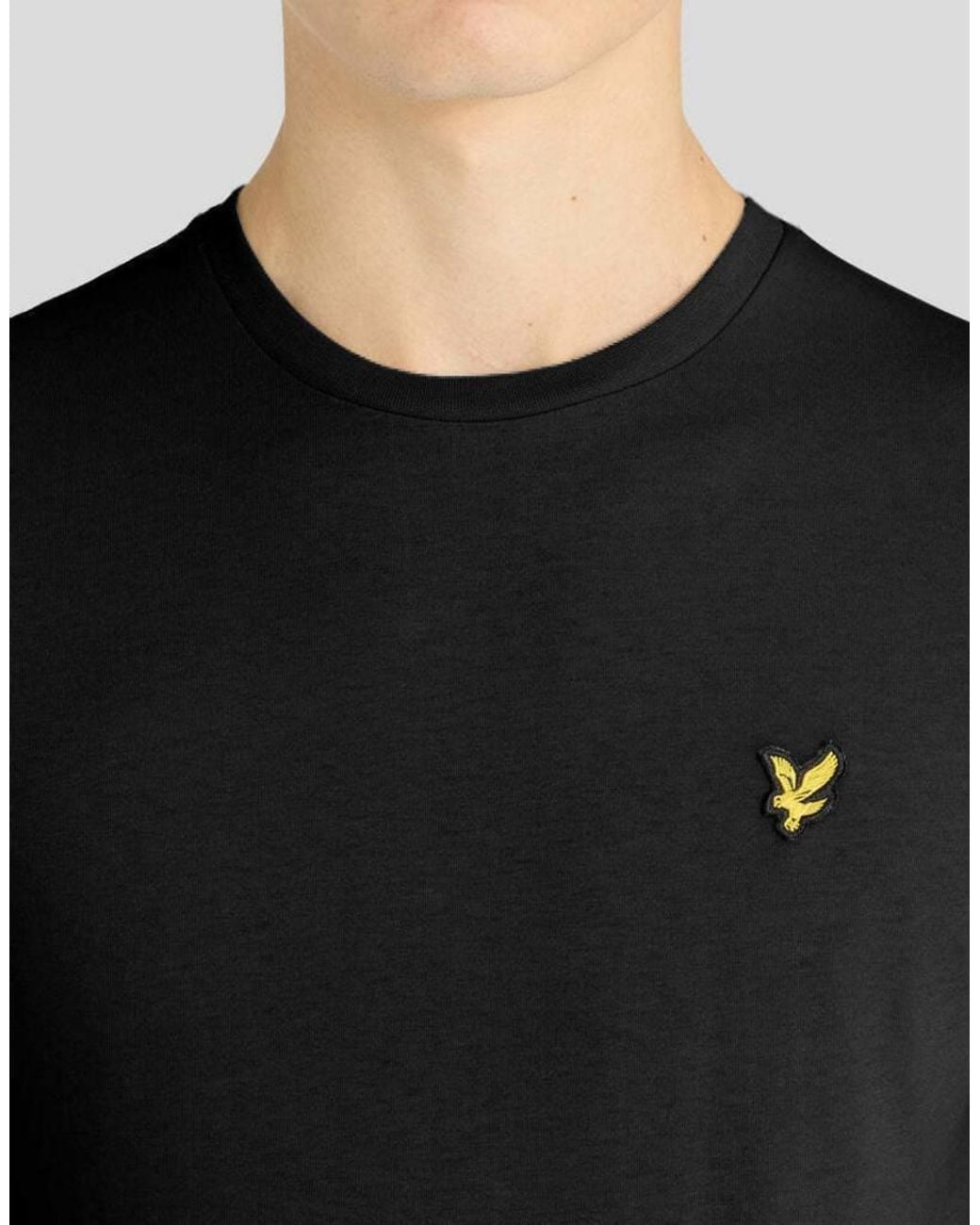 Lyle & Scott Black Ss T-Shirts Plain T-Shirt for men